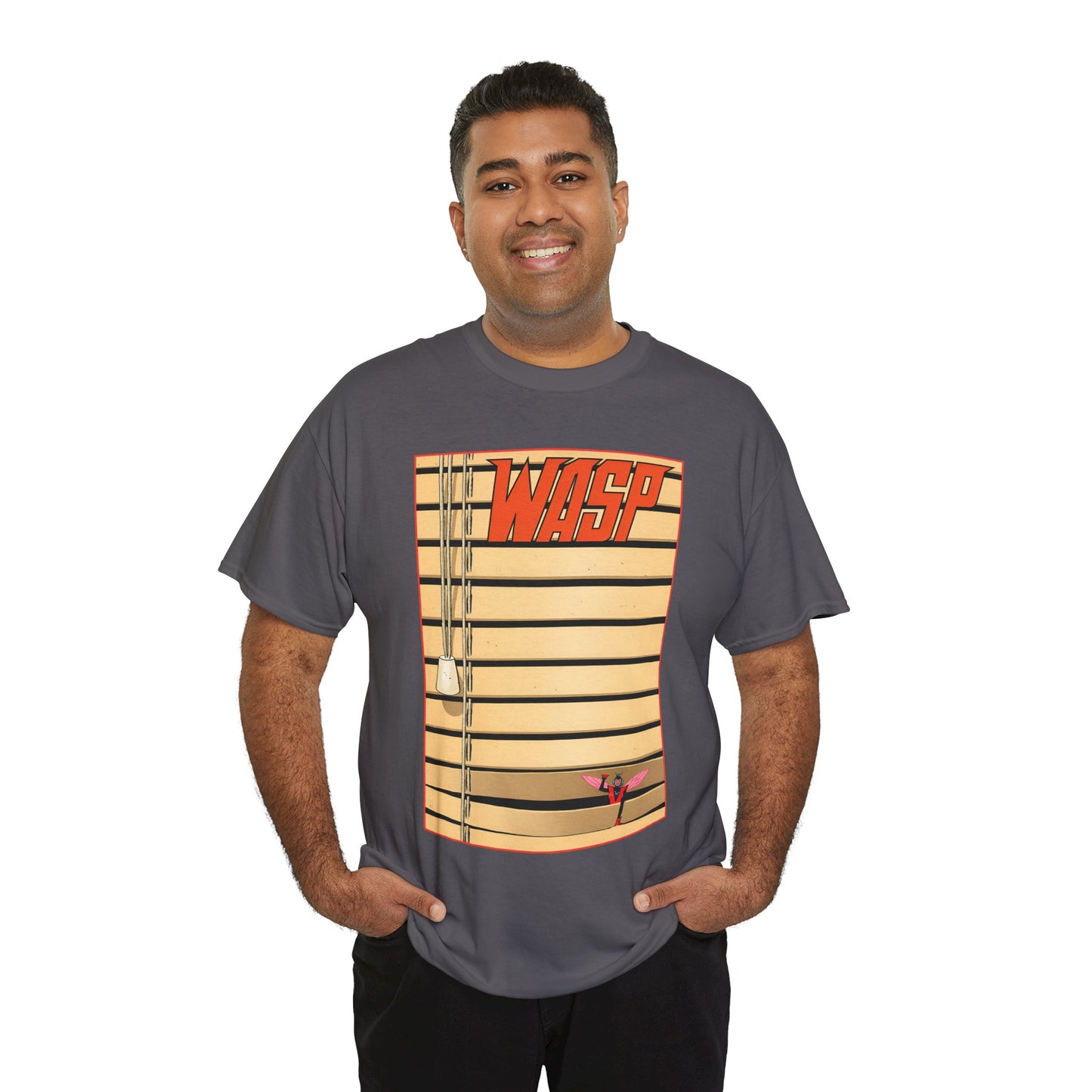 Wasp T-Shirt - Tom Reilly "Windowshades" Cover Art - Avengers Founding Member - Marvel Comics