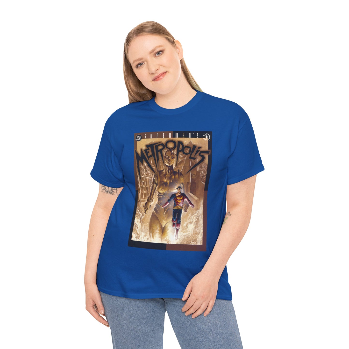 Superman's Metropolis T-Shirt - Ted McKeever Art - Elseworlds Art Based on Fritz Lang's Movie - DC Comics