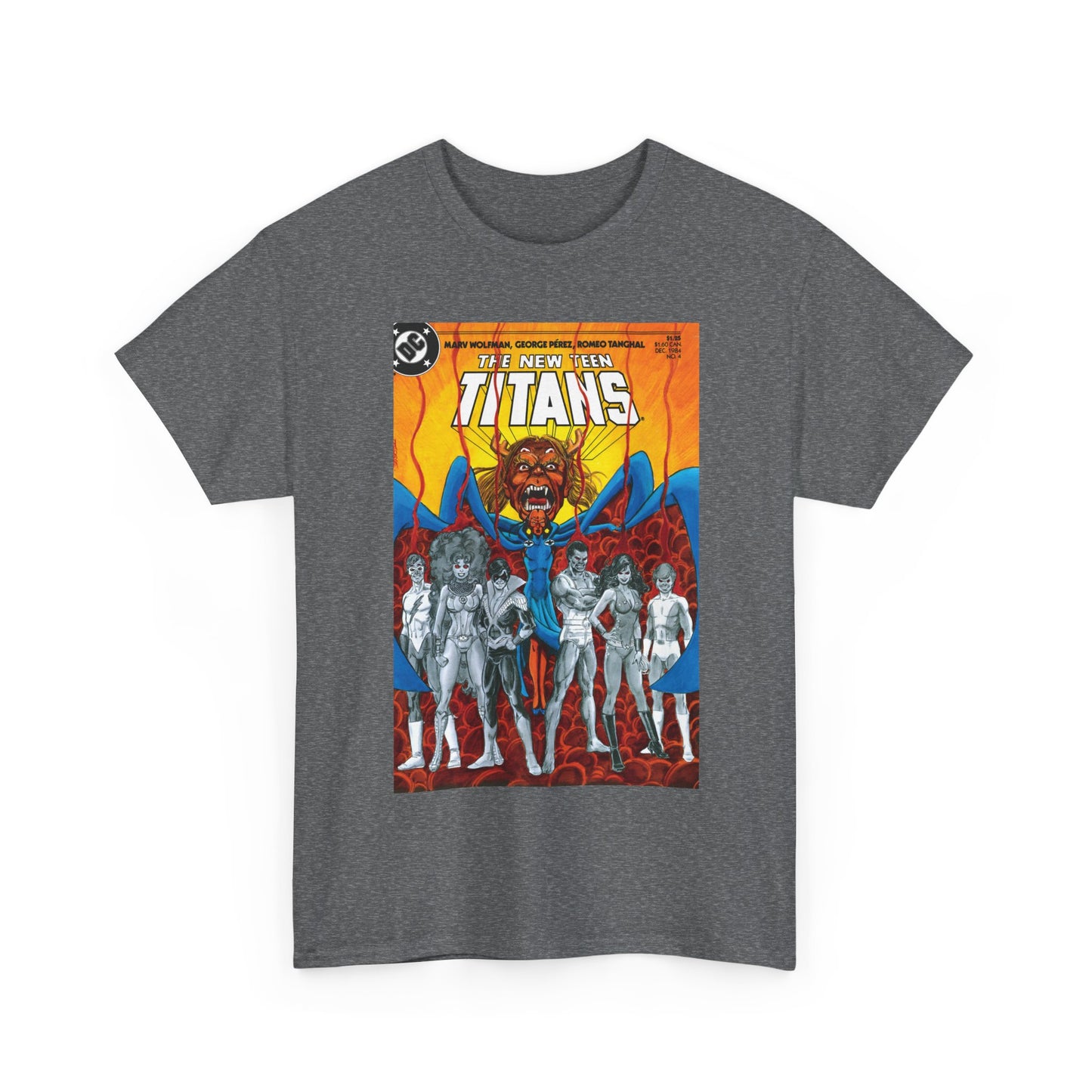 New Teen Titans #4 T-Shirt - George Perez Art - Trigon the Terrible - DC Comics