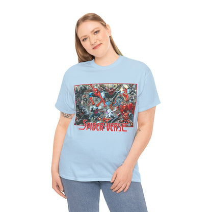 Spider-Verse T-Shirt - Arthur Adams Art - Spider-Man, Venom, Spider-Man 2099, Miles Morales, Spider-Woman - Marvel Comics