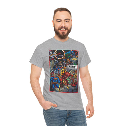 Crisis on Infinite Earths T-Shirt - George Perez Art - Absolute Edition Cover - Flash, Supergirl, Wonder Woman, Kid Flash, Psycho Pirate, Harbinger - DC Comics