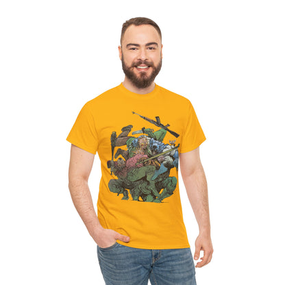 Batman T-Shirt - Daniel Warren Johnson Art - Vs The Mutant Gang from Frank Miller's The Dark Knight Returns - DC Comics