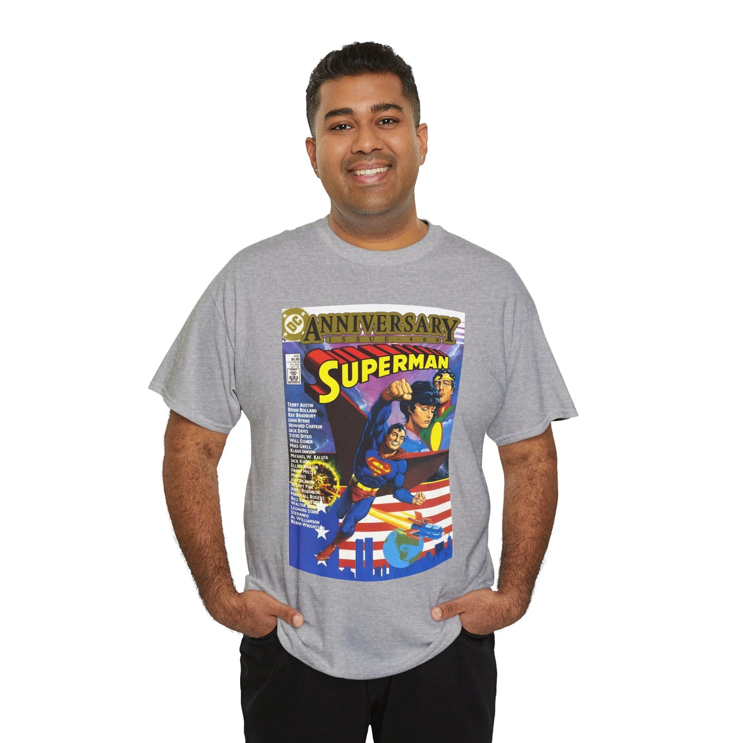 Superman #400 T-Shirt - Howard Chaykin & Frank Miller Art - Jor-El, Lara, Krypton - DC Comics
