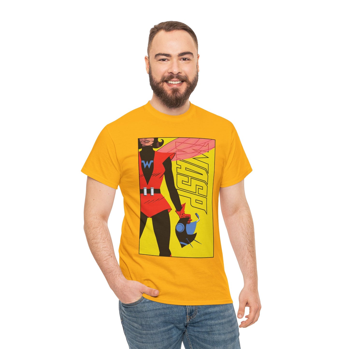 Wasp T-Shirt - Tom Reilly Art - Avengers Founding Member - Marvel Comics