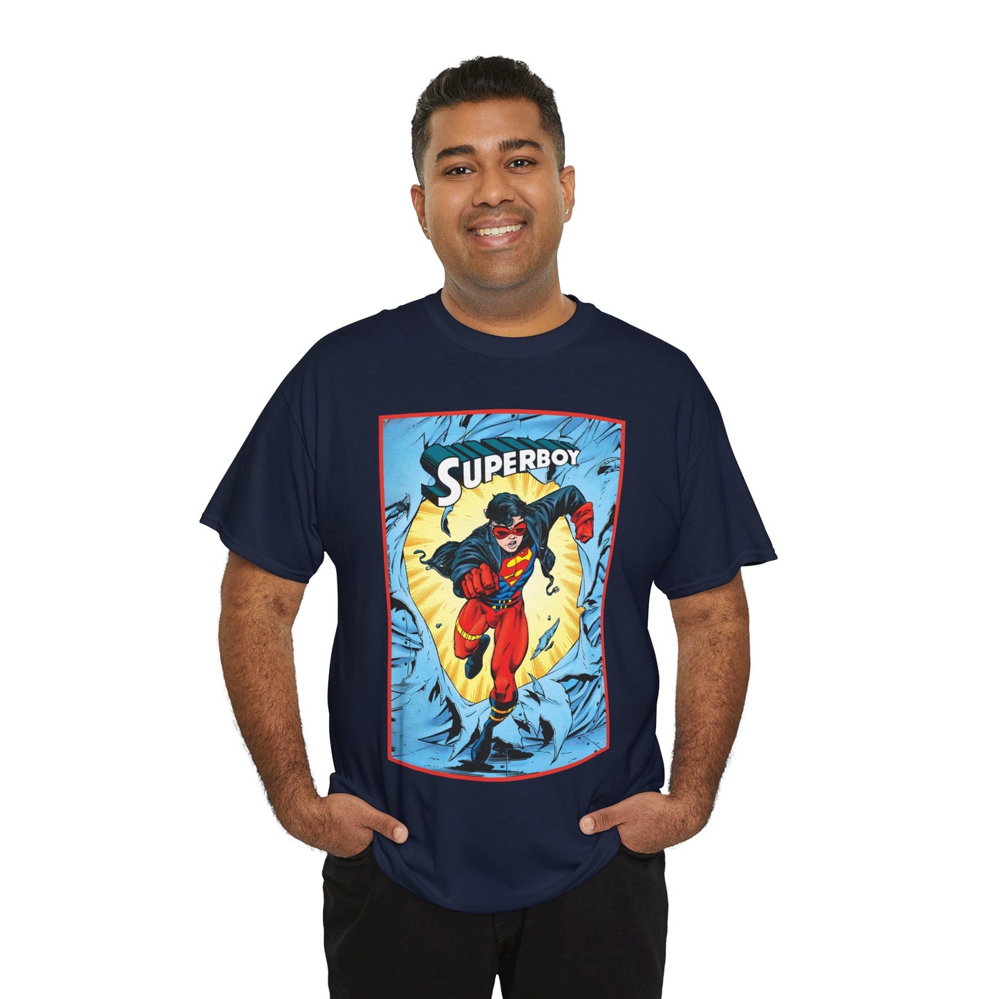 Superboy T-Shirt - Tom Grummett Art - Reign of the Supermen Storyline from the 1990s - Kon-El, Connor Kent - Superman Family - DC Comics