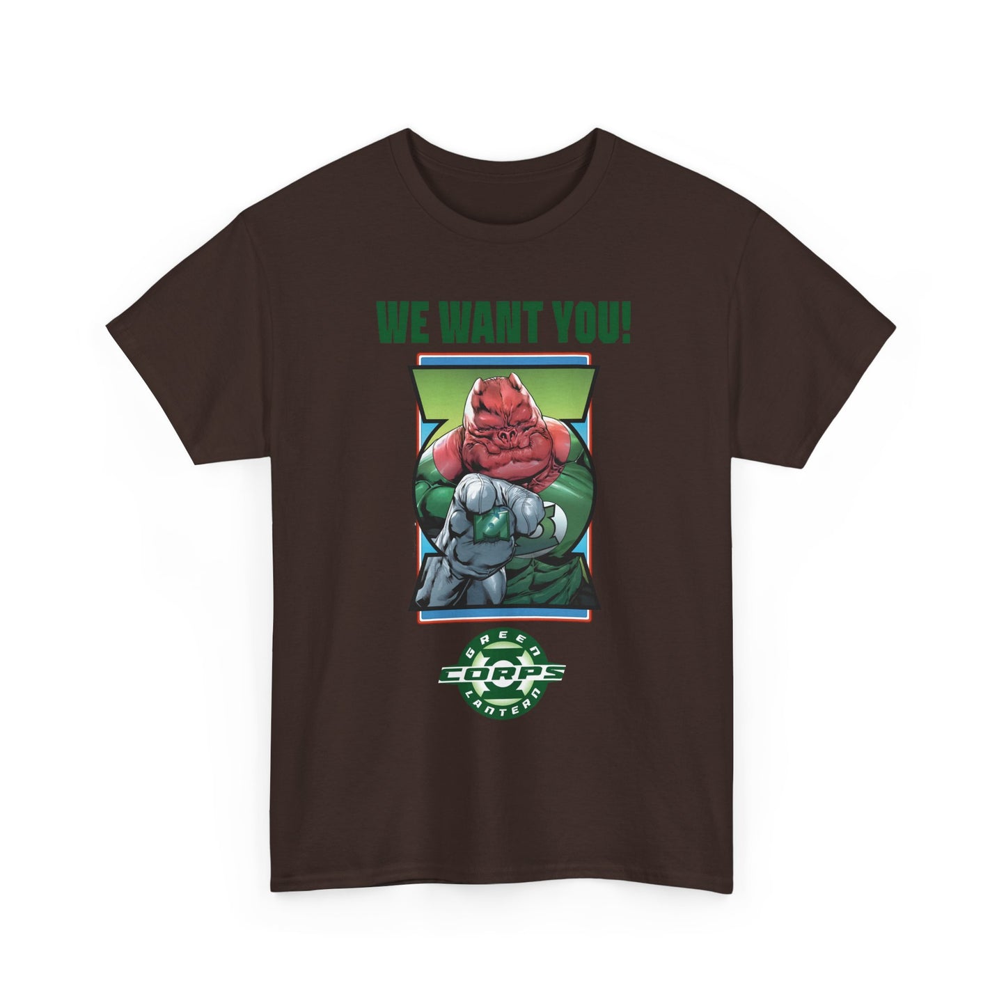 Kilowog T-Shirt - Green Lantern Corps Recruitment Poster - "We Want You!" - DC Comics