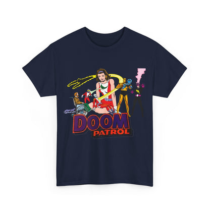 Doom Patrol T-Shirt - John Byrne Art - DC Comics Who's Who Art - Beast Boy, Robotman, Mento, Elasti-Girl, Negative Man, The Chief