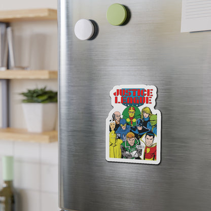 Justice League International Die-Cut Magnet - Kevin Maguire Art - Batman, Mister Miracle, Guy Gardner, Blue Beetle, Black Canary - DC Comics - 3", 4", 5", 6"