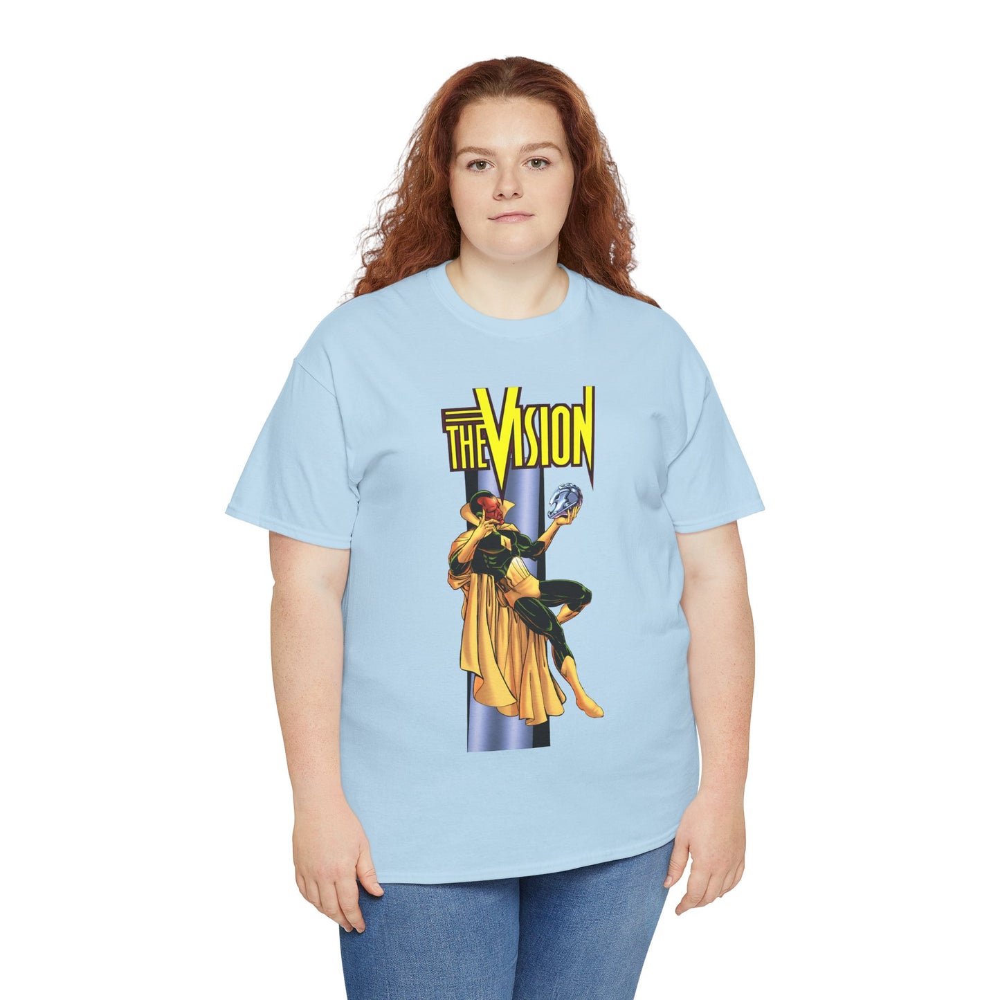 Vision T-Shirt - George Perez Art - Built by Ultron - Avengers Member - Marvel Comics