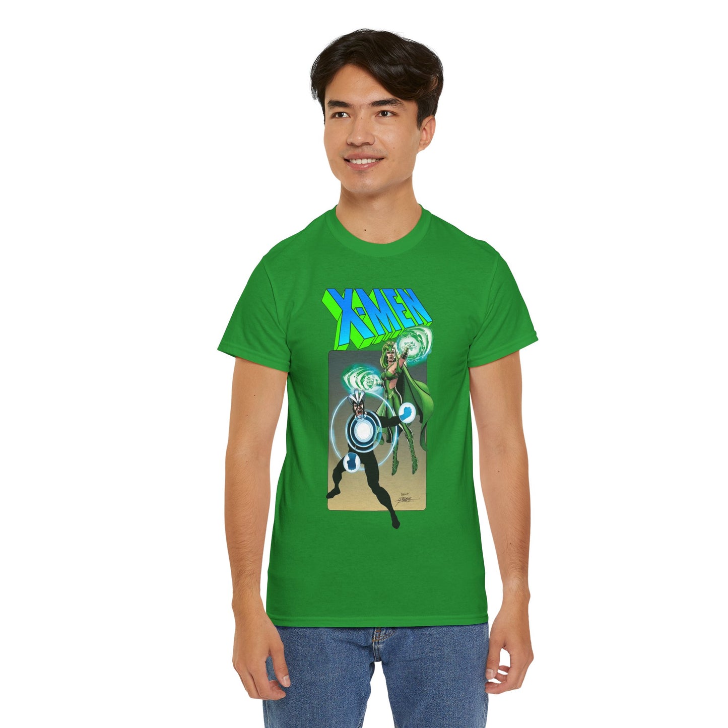 Havok & Polaris T-Shirt - George Perez Art - Uncanny X-Men Members - Marvel Comics Mutants