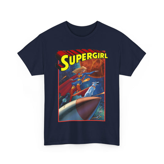Supergirl & Krypto T-Shirt - Amanda Conner Art - Kara from Krypton - Superman's Pet Superdog - DC Comics
