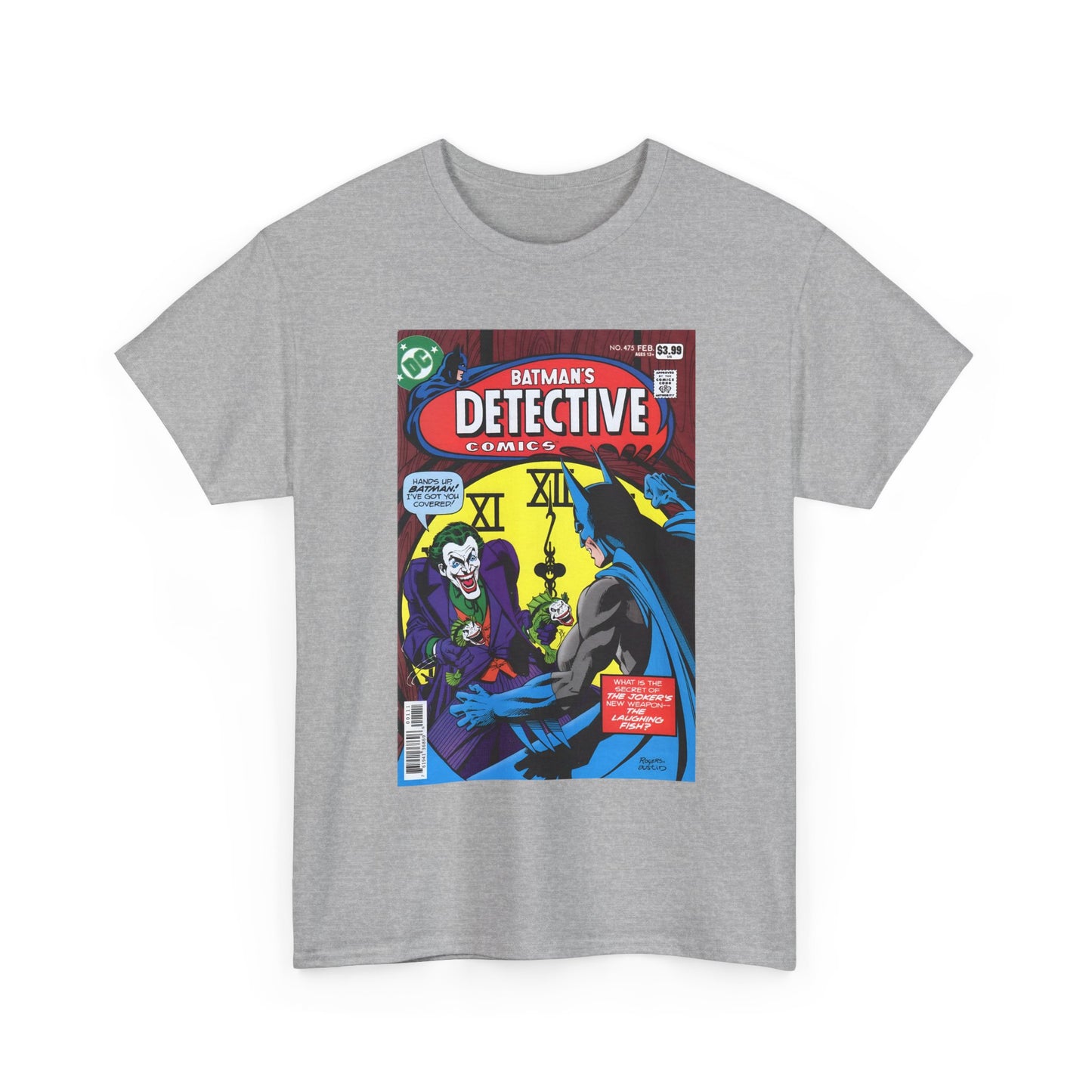 Detective Comics #475 T-Shirt - Marshall Rogers Art - Joker Appearance - The Laughing Fish - DC Comics