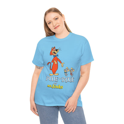 Pixie & Dixie & Mr Jinks T-Shirt - Classic Hanna-Barbera Saturday Morning Cartoon - I Hate Meeces to Pieces!