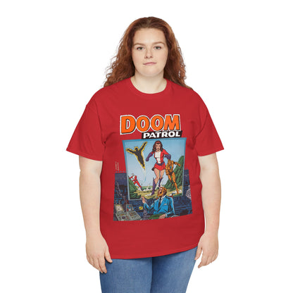 Doom Patrol T-Shirt - George Perez Art - Elasti-Girl, Robotman, Negative Man, The Chief - DC Comics Digest Cover Art