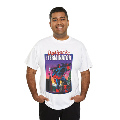 Deathstroke The Terminator T-Shirt - Mike Zeck Art - New Teen Titans Foe & Mercenary - Slade Wilson, Father of Jericho and Ravager - DC Comics - #1 Cover