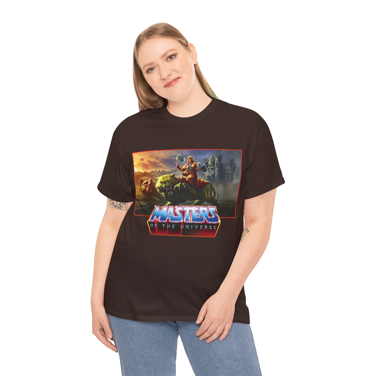 He-Man & Battle Cat T-Shirt- Masters of the Universe, MOTU - New 2026 Movie with Nicholas Galitzine