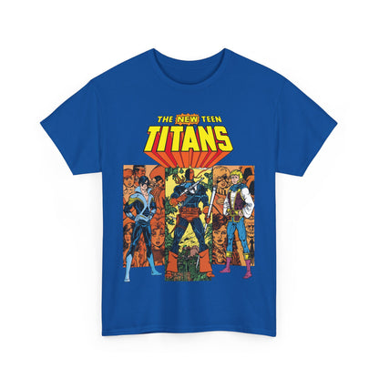 New Teen Titans T-Shirt - George Perez Art - Judas Contract - Nightwing, Jericho, Deathstroke, Changeling. Starfire - DC Comics
