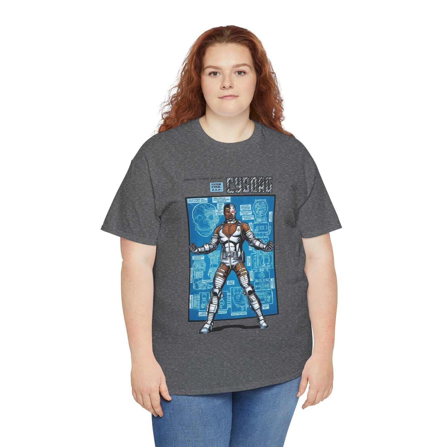 Cyborg T-Shirt - George Perez Art - New Teen Titans Pin-Up Poster - Victor Stone - DC Comics