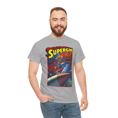 Supergirl & Krypto T-Shirt - Amanda Conner Art - Kara from Krypton - Superman's Pet Superdog - DC Comics