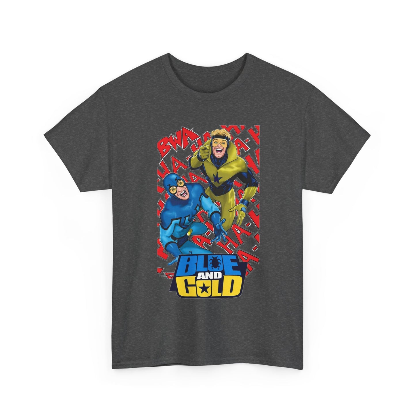 Booster Gold & Blue Beetle T-Shirt - DC Comics - Justice League International Members - Ted Kord