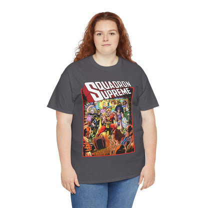 Squadron Supreme T-Shirt - George Perez Art - Hyperion, Nighthawk, Doctor Spectrum, Power Princess, Whizzer - Marvel Comics