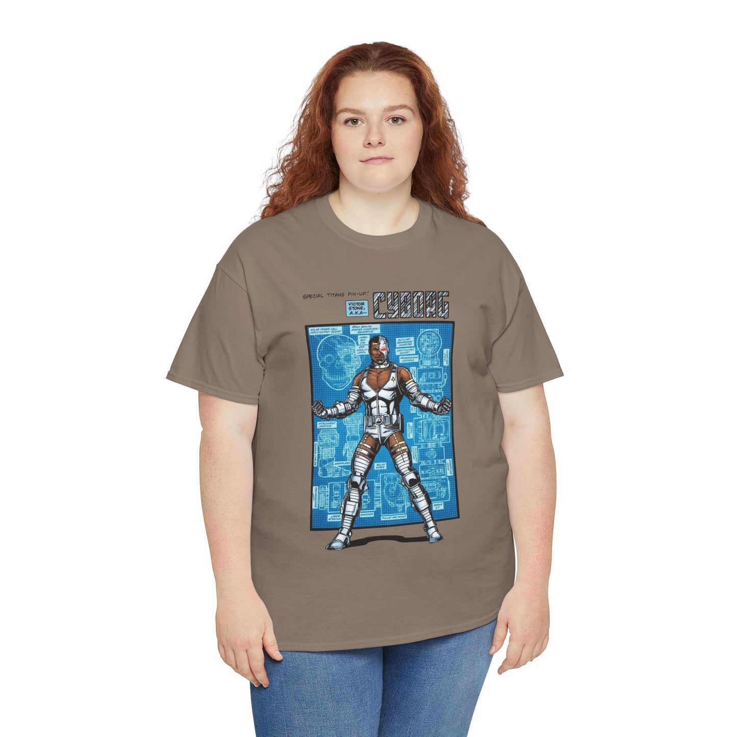 Cyborg T-Shirt - George Perez Art - New Teen Titans Pin-Up Poster - Victor Stone - DC Comics