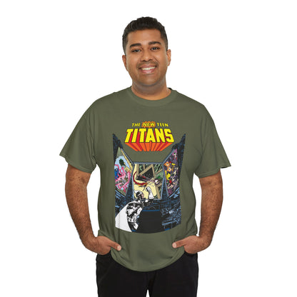 New Teen Titans T-Shirt - George Perez Art - Dr. Light, Titans Tower - DC Comics
