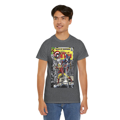 Tales of Suspense T-Shirt - George Perez #58 Cover Homage Art - Captain America & Iron Man - Marvel Comics