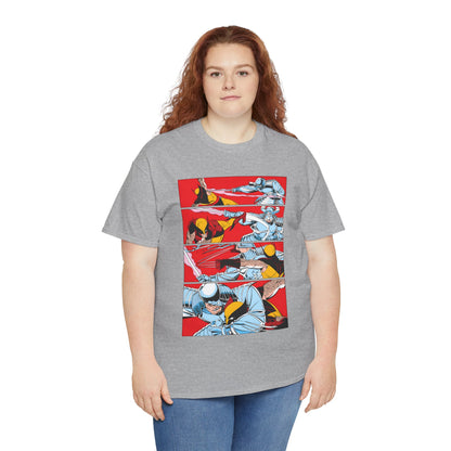 Wolverine Vs Silver Samurai Fight T-Shirt - Uncanny X-Men #173 - Marvel Comics