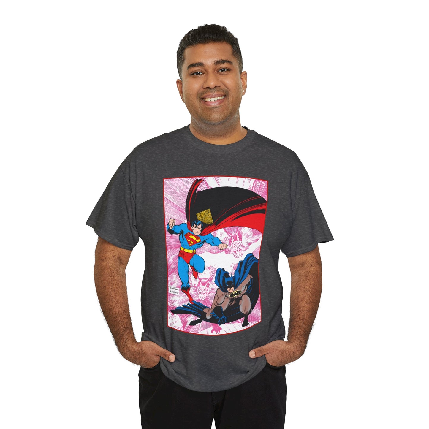 Batman Vs Superman T-Shirt - Arthur Adams Art - Action Comics Annual #1 Cover - DC Comics