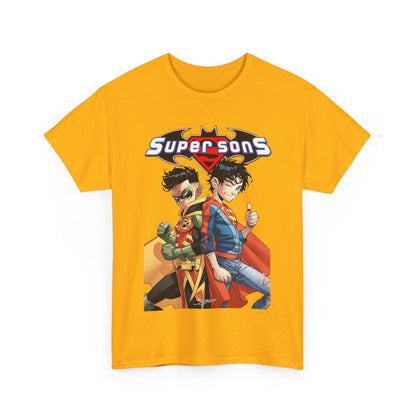 Super Sons T-Shirt - Jorge Jimenez Art - Superboy & Robin - Jon Kent & Damian Wayne - DC Comics - Sons of Superman & Batman