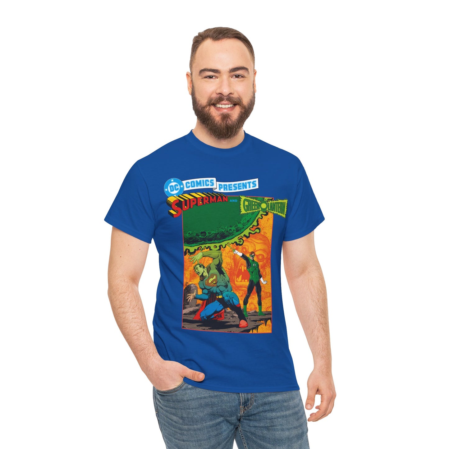 DC Comics Presents #26 T-Shirt - Jim Starlin Art - Superman & Green Lantern Team-Up - DC Comics