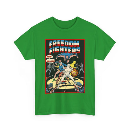 Freedom Fighters T-Shirt - 70s Series - Uncle Sam, The Ray, Phantom Lady, Doll Man, Black Condor, Human Bomb - DC Comics