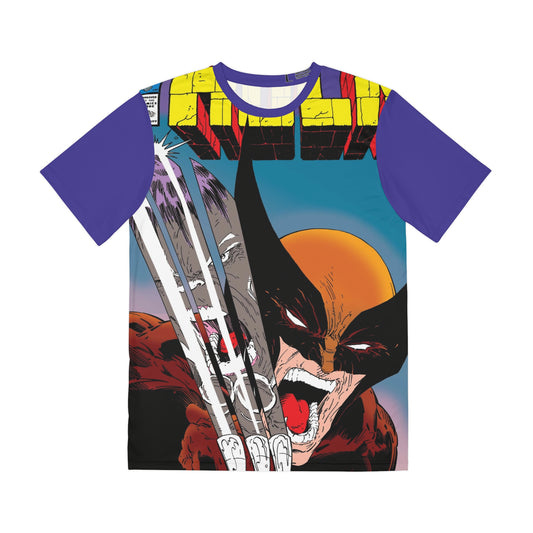 Incredible Hulk Vs Wolverine Polyester Tee (All-Over Print) - Iconic Todd McFarlane Art - #340 Cover - Marvel Comics