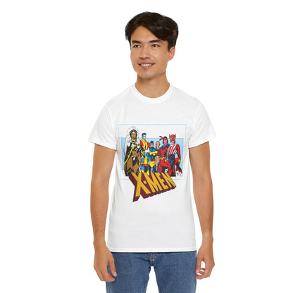 X-Men T-Shirt - Arthur Adams Art - Cyclops, Nightcrawler, Storm, Wolverine, Thunderbird, Sunfire, Banshee - Marvel Comics