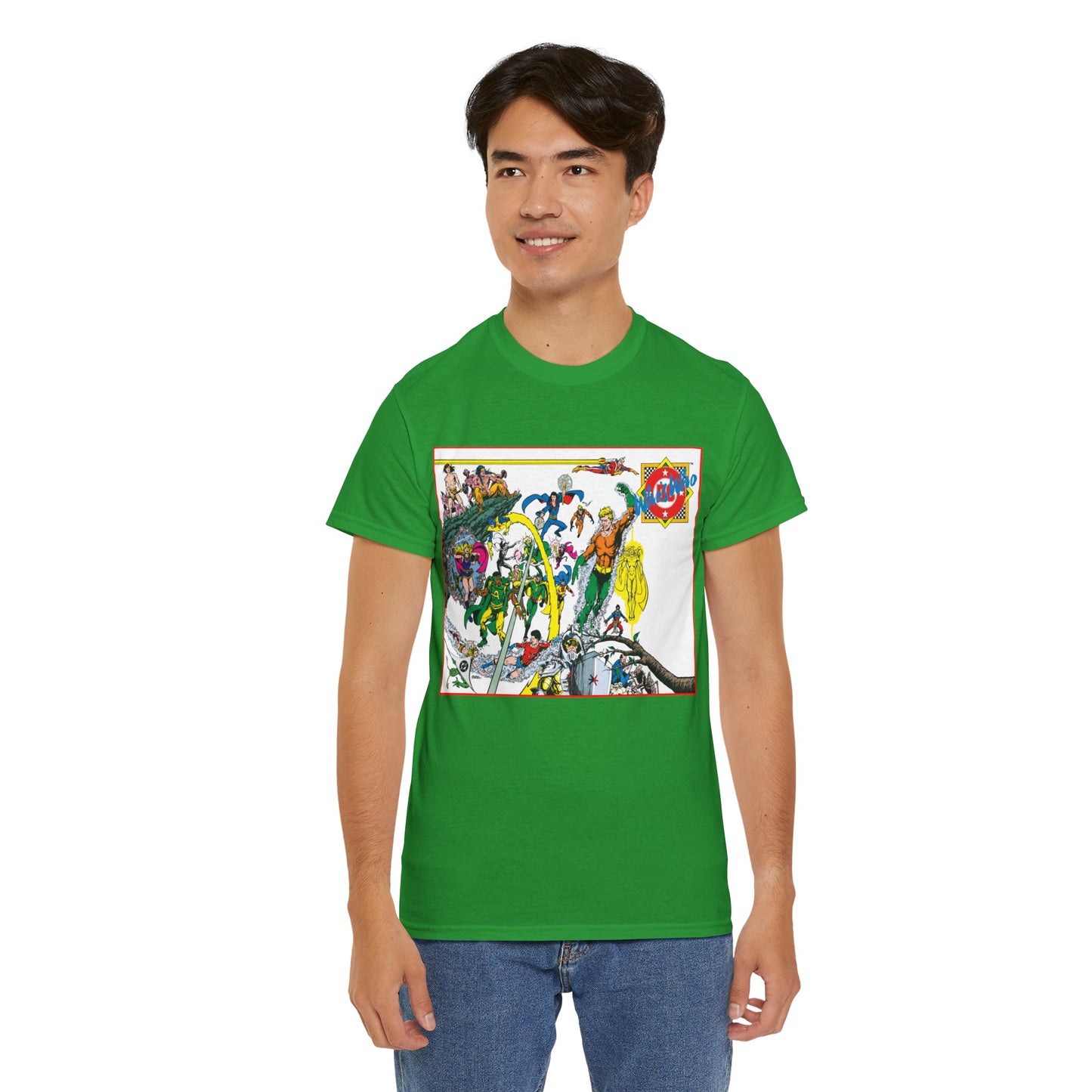 Who's Who in the DC Universe T-Shirt - George Perez Art - #1 Cover - Aquaman, Arion, Amazing Man, Amethyst - DC Comics