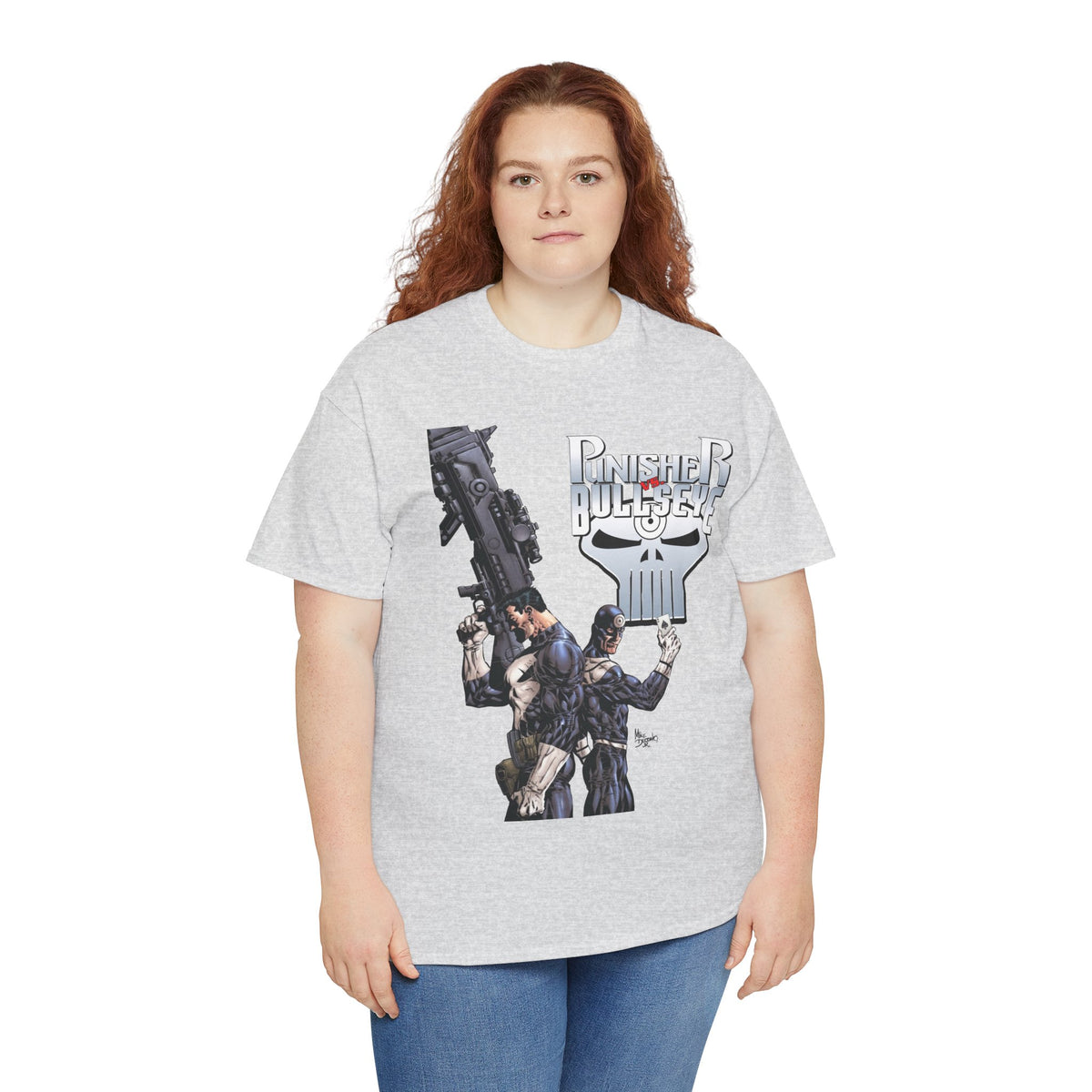 Punisher Vs Bullseye T-Shirt -Mike Deodato Jr Art - Marvel Comics