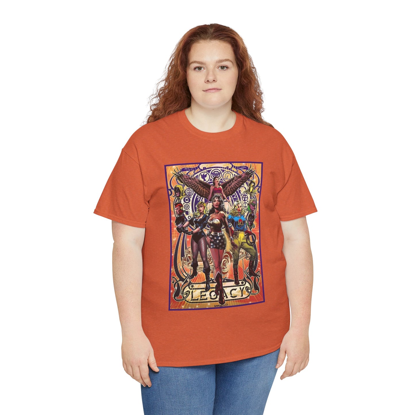Justice Society T-Shirt - Tony Harris Art - Wonder Woman, Liberty Belle, Black Canary, Hawkgirl - JSA - DC Comics