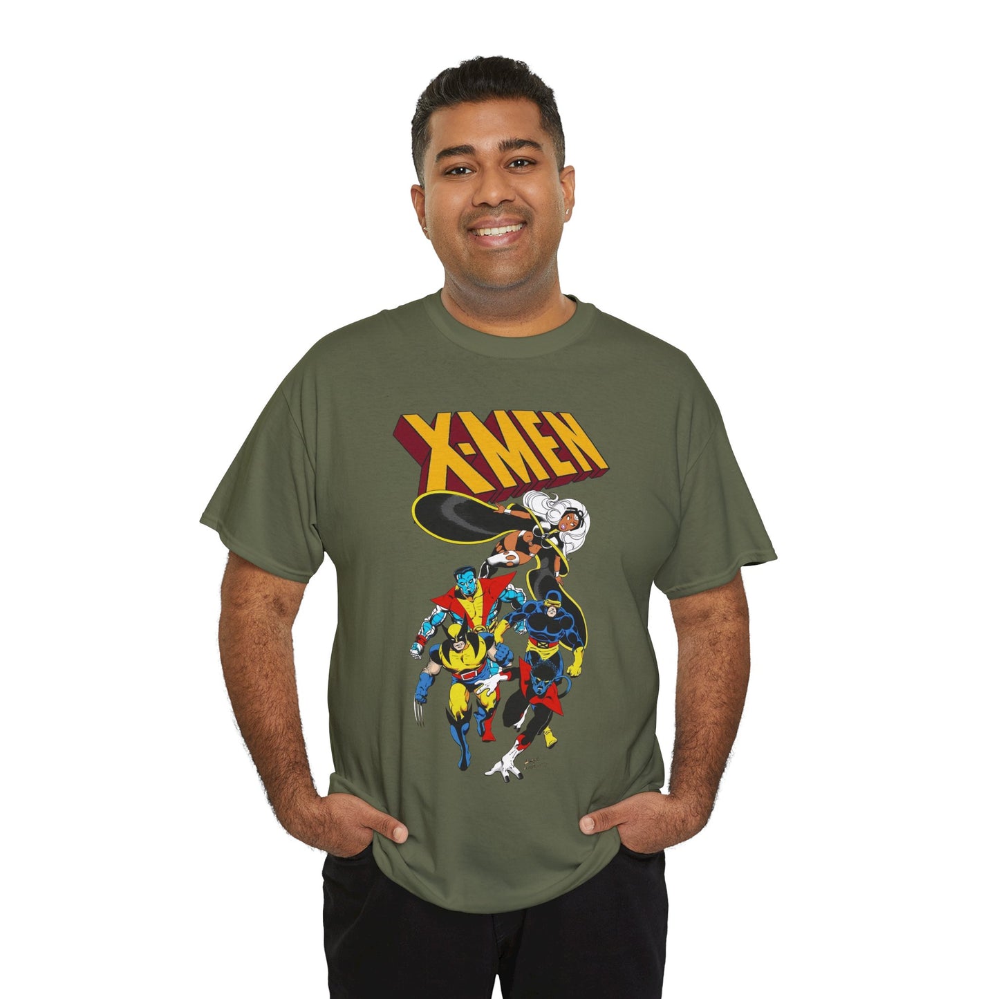 X-Men T-Shirt - John Byrne Art - Wolverine, Storm, Cyclops, Colossus, Nightcrawler - Marvel Comics Mutants