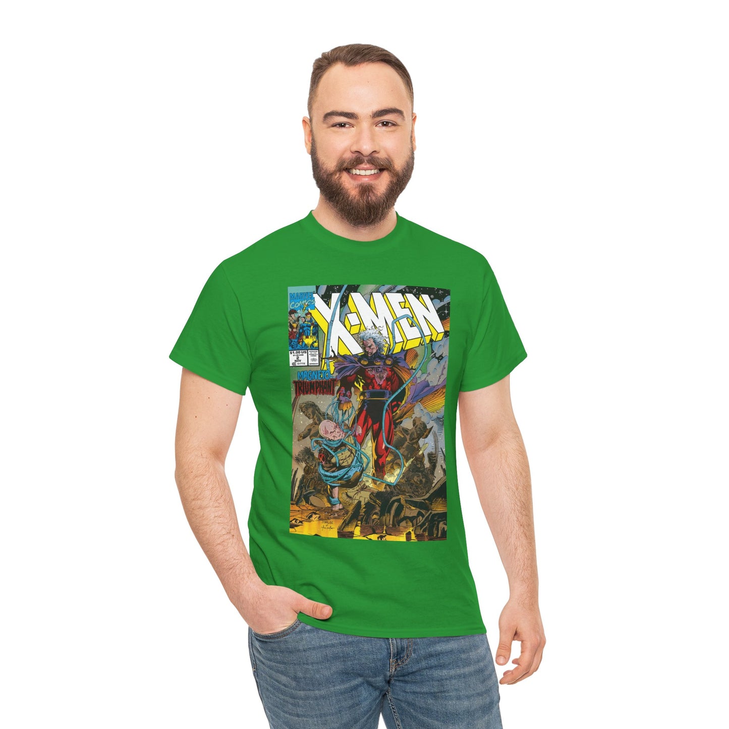 X-Men T-Shirt - Jim Lee Art - Magento & Professor X - #2 Cover Art - Marvel Comics