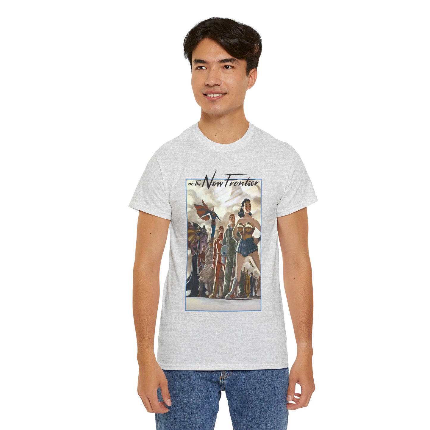 DC: The New Frontier T-Shirt - Darwyn Cooke Art - Superman, Wonder Woman, Flash, Batman - DC Comics