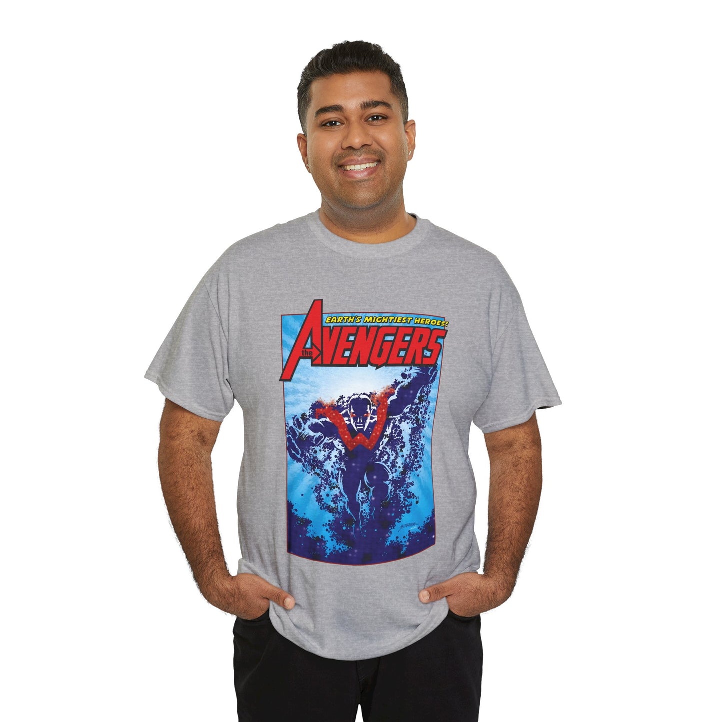 Wonder Man T-Shirt - George Perez Art - Avengers Member - Simon Williams, Marvel Comics - MCU Series