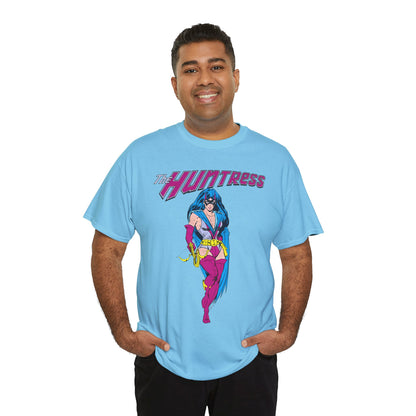 Huntress T-Shirt - Joe Staton Art - Helena Wayne, Daughter of Earth 2 Batman & Catwoman - Pre-Crisis JSA Member - DC Comics