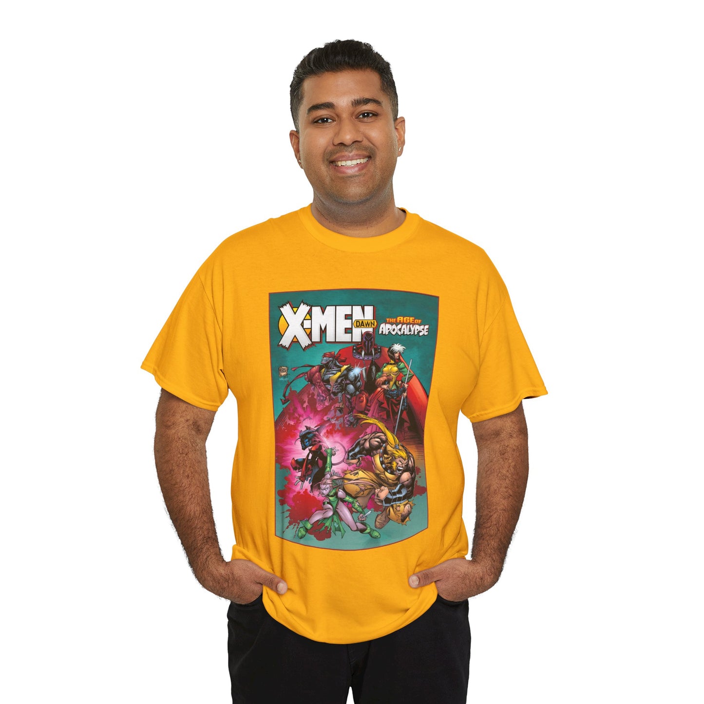 X-Men: Age of Apocalypse T-Shirt - Adam Kubert Art - Magneto, Rogue, Nightcrawler, Gambit, Blink, Sabretooth - Dawn - Marvel Comics