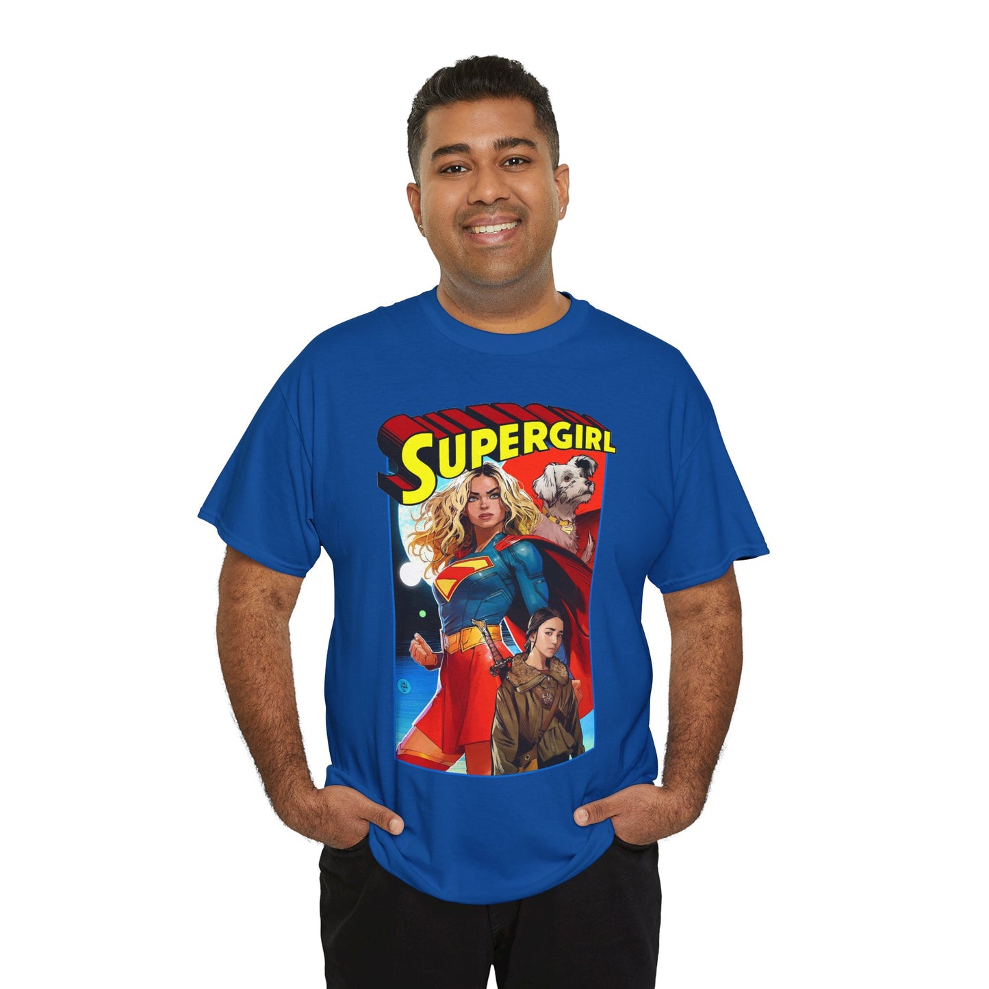 Supergirl & Krypto T-Shirt - Dan Mora Art - Upcoming 2026 Movie with Milly Alcock - DC Comics