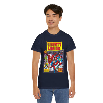 Liberty Legion T-Shirt - Marvel Premiere #29 - Bucky, Miss America, Whizzer, Patriot, Red Raven - Marvel Comics