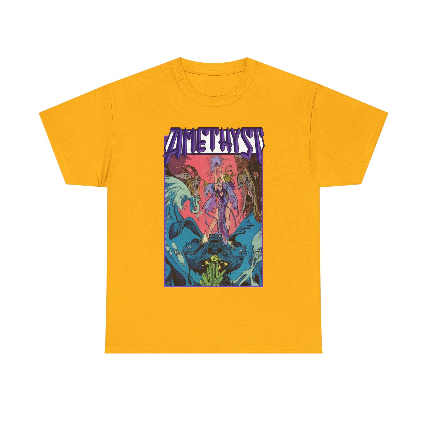 Amethyst T-Shirt - Esteban Maroto Art - Princess of Gemworld - 1980s Series - DC Comics