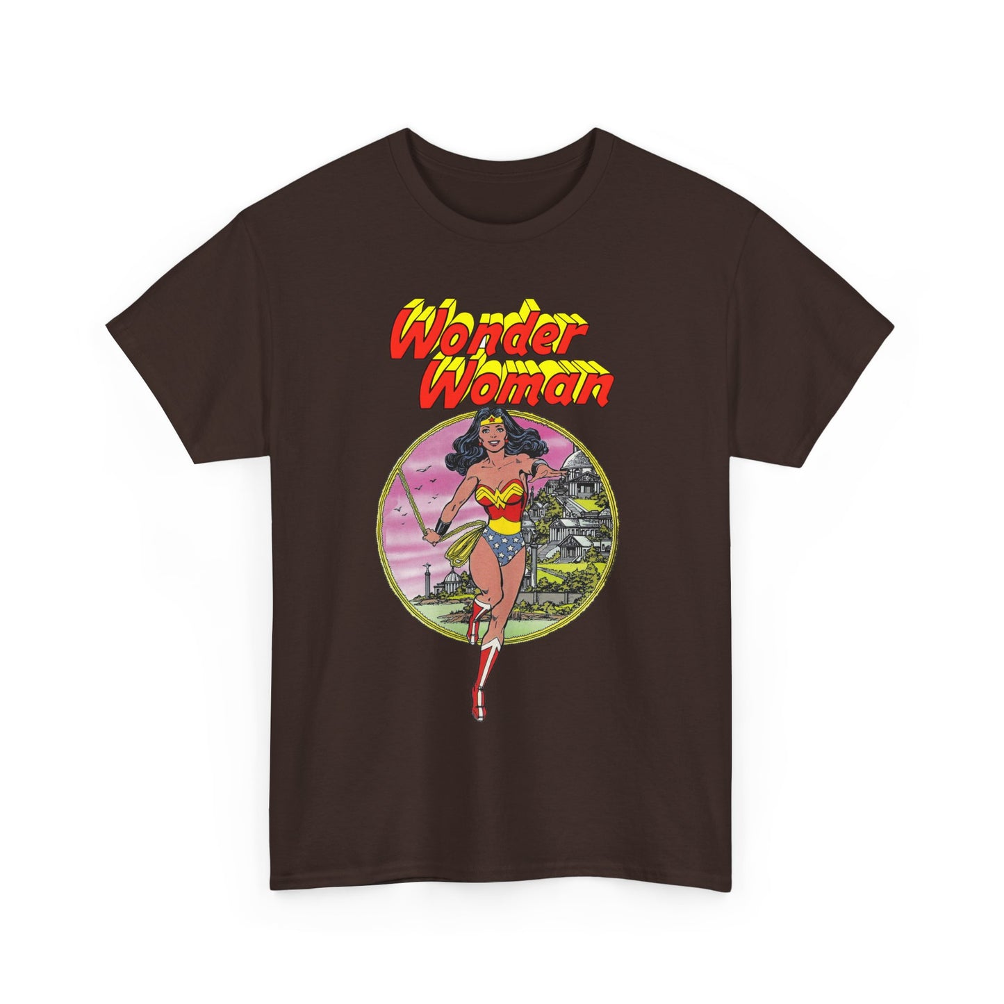 Wonder Woman T-Shirt - George Perez Art - Justice League 1980s Postcard Set - JLA Member - Diana from Themyscira - DC Comics