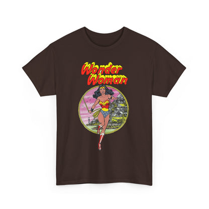 Wonder Woman T-Shirt - George Perez Art - Justice League 1980s Postcard Set - JLA Member - Diana from Themyscira - DC Comics