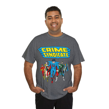 Crime Syndicate T-Shirt - Ultraman, Owlman, Superwoman, Power Ring, Johnny Quick - Earth 3 Justice League Villains - DC Comics
